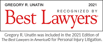 Gregory R. Unatin was included in 2021 Edition of The Best Lawyers in America© for personal injury litigation