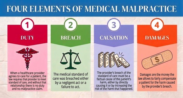 four elements of medical malpractice
